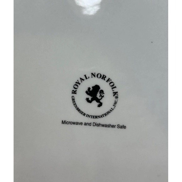 2 ROYAL NORFOLK COLORFUL AUTUMN FALL THANKSGIVING LEAVES DINNER PLATES 10.5" - Picture 4 of 4